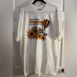 NEW MARYLAND 93 PREAKNESS & C&P TELEPHONE T- SHIRT - SIZE XL